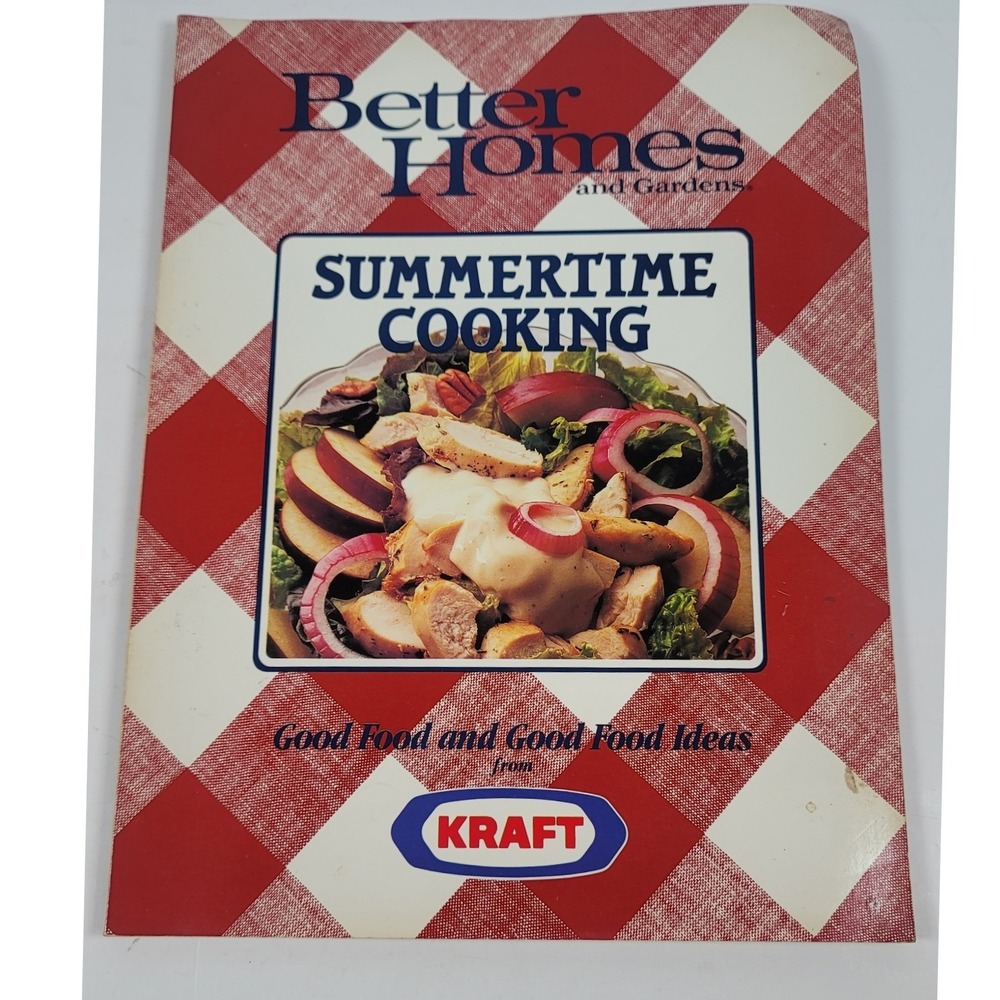 Better Homes and Gardens Summertime Cooking Kraft Edition 1990 Vintage Cookbook